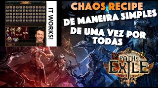 Como fazer CHAOS RECIPE no Início da liga do Path of Exile [upl. by Moshell]