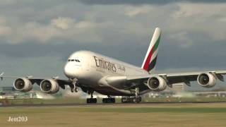 Emirates A380 Arrival amp Departure A6EDG [upl. by Bohlin583]