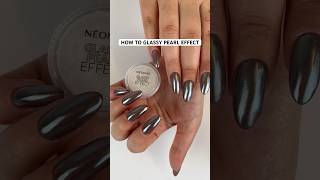 How to Glassy Pearl Effect für Hailey‘s glazeddonutnails nailtutorial glassypearleffect uvnails [upl. by Yajiv]