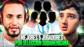 ¿QUIENES SON LOS 5 MEJORES JUGADORES DE CADA SELECCIÓN DE SUDAMERICA Y MEXICO TIERLIST FT MIKE [upl. by Aynod831]