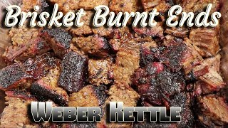 Brisket Burnt Ends Weber Kettle 🐮 [upl. by Animor]