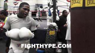 ADRIEN BRONER TRAINING FOR DEMARCO quotWE DONT GET TIRED WE GET MONEYquot [upl. by Kennedy]