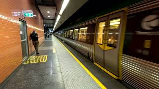 transperth B series leaving Perth underground [upl. by Aihtnamas]