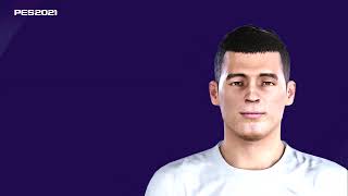 ANGEL ALARCÓN  TUTORIAL CARA  PES 2021  FC BARCELONA [upl. by Olia]