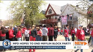 Madison police very serious about putting end to Mifflin Street Block Party [upl. by Odarbil845]