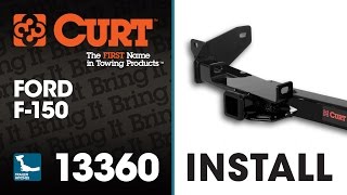 Trailer Hitch Install CURT 13360 on Ford F150 [upl. by Negrom]