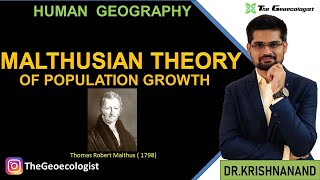 Malthusian Theory of Population Malthusian Theory UPSC [upl. by Zins191]