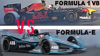 Formula E vs Formula 1 V8  Nagy Futam 2019 Street Show [upl. by Keeley339]