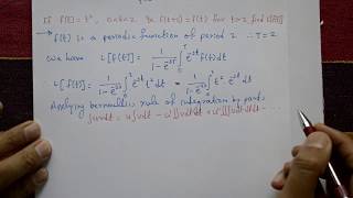 laplace transform of periodic function first examplePART1 BY easy maths easy tricks [upl. by Elockcin]