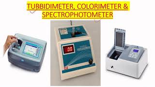 SPECTROPHOTOMETER TURBIDIMETER AND COLORIMETER USE IN MICROBIOLOGY LAB IN ENGLISH [upl. by Enelam132]