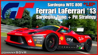 Gran Turismo 7  Ferrari LaFerrari 13 Tune  Sardegna WTC 800  800PP Setup  Pit Strategy  GT7 [upl. by Nobile]