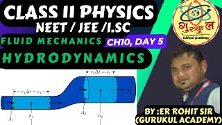 class 11 physics chapter 10 lec 5 Fluid mechanics  all concepts and tricks neetjeeisc laminar [upl. by Adnauqaj387]