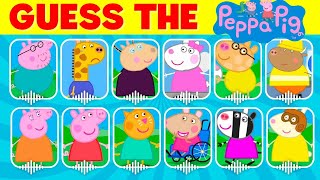 🐷 Guess Peppa Pig Characters by Their Voice 🐽  Peppa Pig Quiz [upl. by Erin]