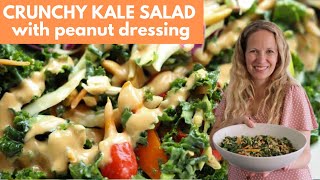 Crunchy Kale Salad with Peanut Dressing [upl. by Yci]