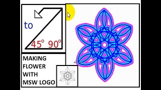 MSW logo tutorialMSW LOGO Flower commandsRepeat commandLogo commands for class 3 amp 4 [upl. by Olivero227]