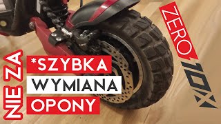 Wygodny sposób na wymianę opony na offroad w Zero 10X  najprostszy bez kombinowania [upl. by Heinrike554]