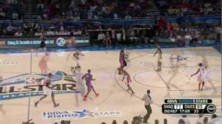 NBA AllStar 2012 Rising Stars game highlights Team Chuck vs Team Shaq Feb 24 2012 [upl. by Suired]