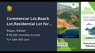 Commercial LotBeach LotResidential Lot for SALE at AMICA COAST BAGAC [upl. by Deste73]