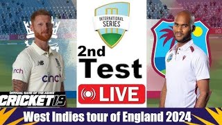 England vs west indies 2nd test match England vs west indies live today [upl. by Danica860]