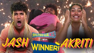 Jash  Akriti बने Season के Winners 🏆🎉  MTV Splitsvilla X5 [upl. by Amik]