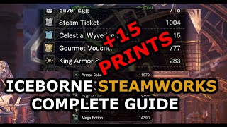 MHW  The Complete Guide to Steamworks Including Droprates and how much fuel per Celestial Ticket [upl. by Ayahsal]