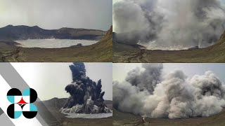 Aktuwal na kuha ng phreatomagmatic eruption ng Taal Volcano [upl. by Aiekal]