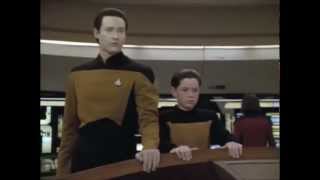 Star Trek TNG Data quotDrop the shieldsquot  S5E11  6 January 1992 [upl. by Esyak]