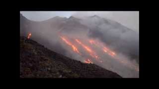 Stromboli lava flows 9 Oct 2014 [upl. by Garvey]