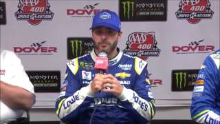 NASCAR at Dover International Speedway June 2017 Jimmie Johnson post race [upl. by Miller]