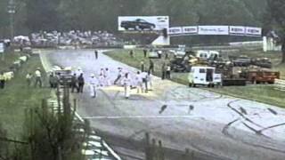 Horrific Crash at Road Atlanta Fabrizzio Barbazza Ferarri Knocked in Half 1995 [upl. by Sheena]