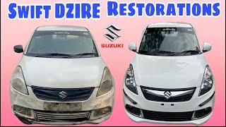 Swift Dzire Full Restorations  Swift Dzire dent paint  Modification Accessories [upl. by Chrissie134]