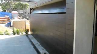 Flush Mounted Custom Wood Garage Door [upl. by Inahpit]