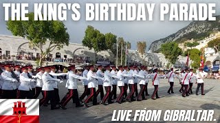 The Kings Birthday Parade 2024 Gibraltar [upl. by Zzabahs939]