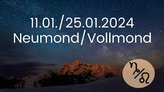 Ab geht die Post  NeumondVollmond  SteinbockLöwe 110125012024  Podcast [upl. by Anidem898]