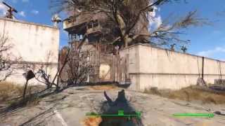 Fallout 4  Building at Kingsport 01 Main Gate and Guard Posts [upl. by Nahtan]