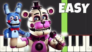 FNAF song  Join Us For a Bite Remastered  EASY Piano Tutorial  JT Music [upl. by Thatcher]