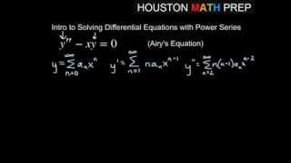 Solving Differential Equations with Power Series [upl. by Adnylam837]