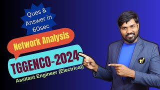 TGGENCO2024 Network Analysis PYQs in 60sec AEE Electrical202425 [upl. by Eendys]