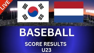 대한민국 U23 vs 네덜란드 U23 야구 라이브스코어 결과2024 [upl. by Finlay]