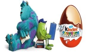 HUEVOS KINDER SORPRESA MONSTRUOS SA UNIVERSIDADKINDER SORPRESAKINDER JOY [upl. by Birdie]