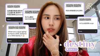 Destiny QampA  龙宝宝？婚礼0赞助都自费💰？准备过程大吵架？🤬  JESTINNA [upl. by Rehptsirhc]