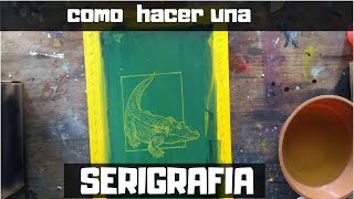 como hacer serigrafia muy fácil  paso a paso  taller de arte [upl. by Ertnod961]