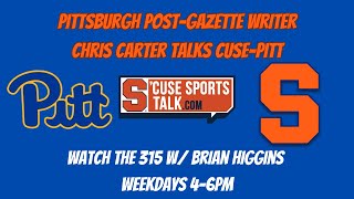 Chris Carter Pitt Athletics Reporter Previews Syracuse vs Pittsburgh [upl. by Relda684]