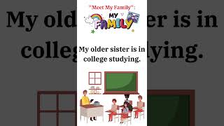 Meet my Family  Short Essay on My Family  Learn English  Listen amp Speaking Skill [upl. by Ostap116]