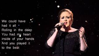 Adele  Rolling in the Deep Lyrics [upl. by Atinek]