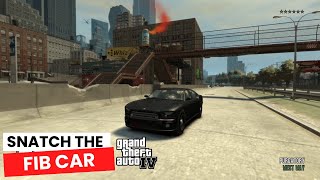 How to easily snatch a FIB car  perfect vantage point in GTA 4 [upl. by Adieren]