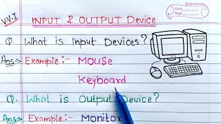 Input amp Output devices of computer  Learn Coding [upl. by Leilani]