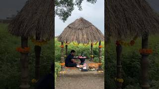 Mitti se Mahadev Mandir banaya 🕉️  clay shivling making  diy shivling shorts [upl. by Isoj]