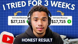 I TRIED YouTube Automation For 3 WEEKS YouTube Short Automation  Honest Results [upl. by Corri]