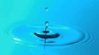 Slow Motion Water Droplet Falling Breaks Surface Tension and Makes Ripples in HD YouTube Video View [upl. by Nyletac]